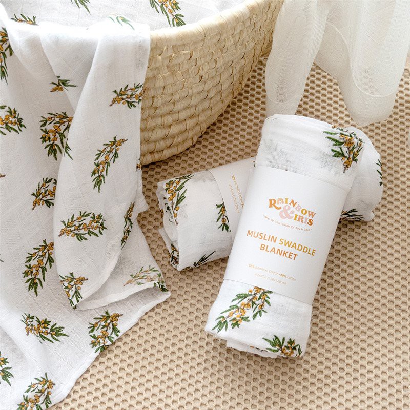 Baby Cotton Muslin Swaddle Blankets Gift Set Baby Muslin Swaddle Blankets Nursery ...