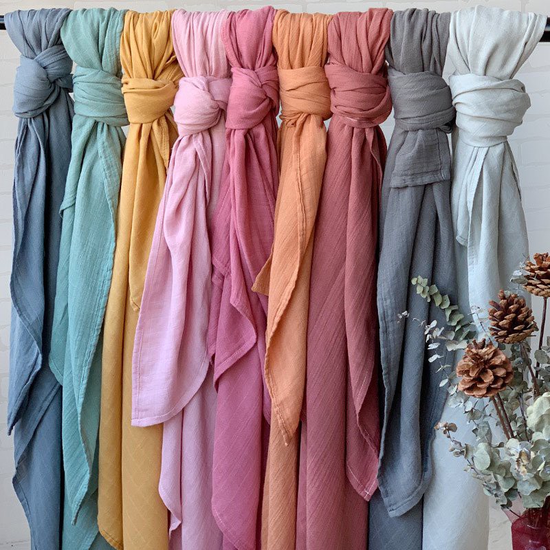 Factory Wholesale Classic Neutral Receiving Blankets Wrap for Toddler