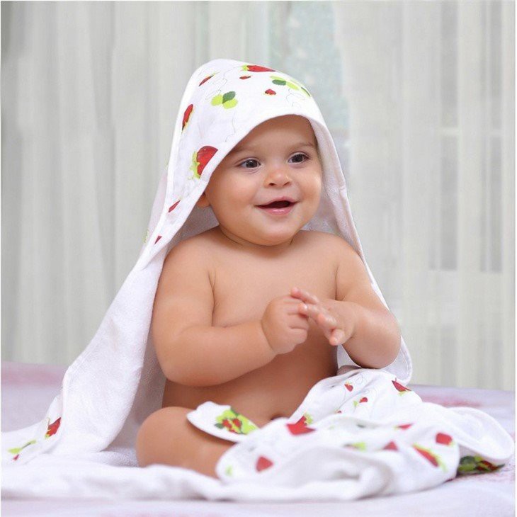 Baby Kids Bath Hooded Towel