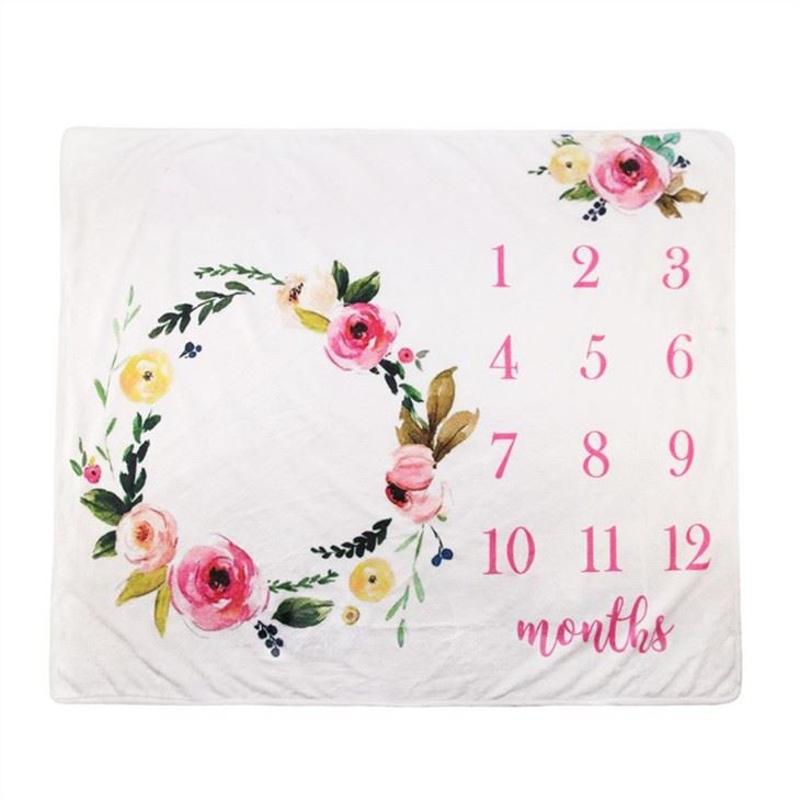 Baby Monthly Milestone Blanket
