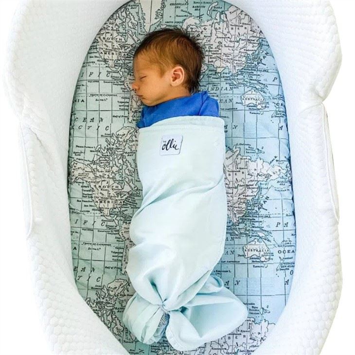 Digital Print Cotton Muslin Baby Fitted Crib Sheet