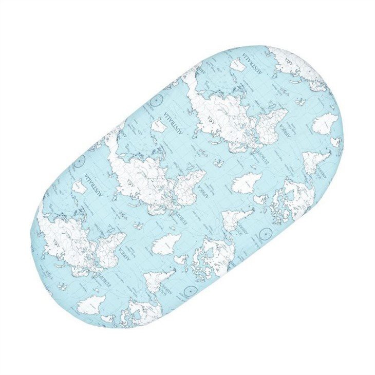 Digital Print Cotton Muslin Baby Fitted Crib Sheet