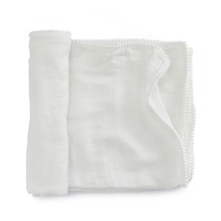 White Muslin Swaddle